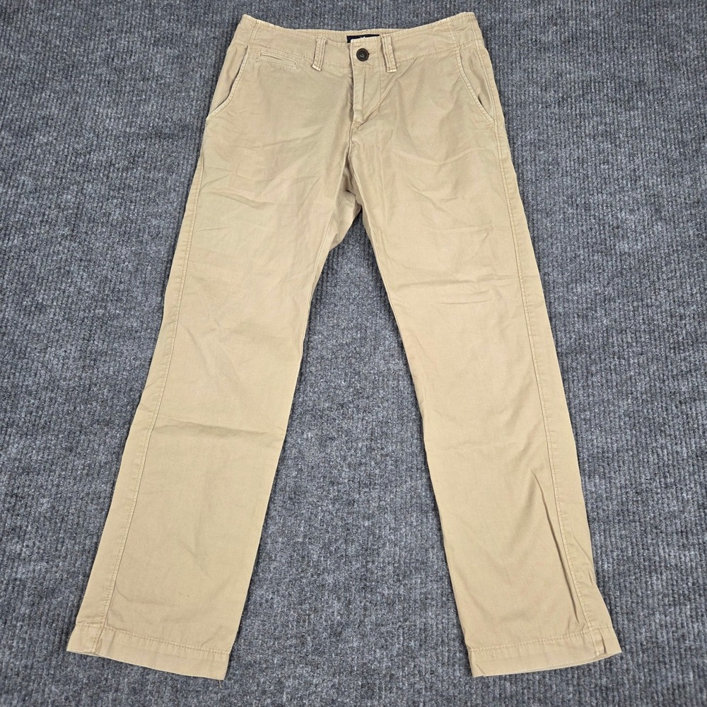 American Eagle Outfitters Slim Straight Chino Pants Khaki Tan Mens 28x30 26270
